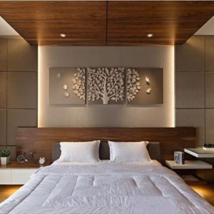 Modern pvc wall panel design for bedroom