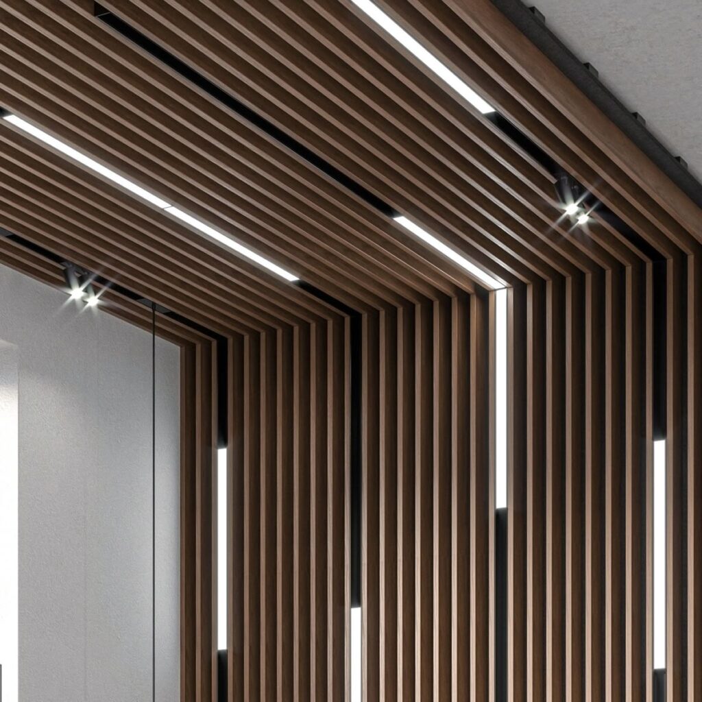 WPC Louvers Ceiling Panels 
